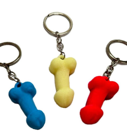DIABLO PICANTE - PORTE-CLÉS PÉNIS EN SILICONE ASSORTIS, COULEURS PHOSPHORÈNES by DIABLO PICANTE