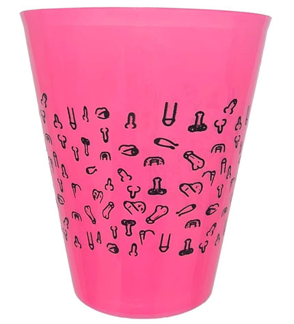 DIABLO PICANTE - TASSE FUCHSIA 500 ML AVEC PÉNIS NOIRS by DIABLO PICANTE