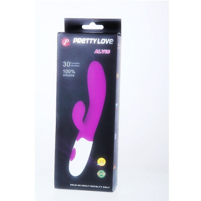 PRETTY LOVE - FLIRTATION VIBRATEUR ALVIS AVEC STIMULATEUR DE CLITORIS - Concombre Boutique