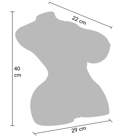 DÉSIR CACHÉ - TORSE DE CHIENNE TRÈS EXCITÉE, MASTURBATEUR FÉMININ 10 KG by HIDDEN DESIRE