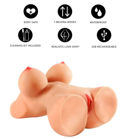 DÉSIR CACHÉ - TORSE DE CHIENNE TRÈS EXCITÉE, MASTURBATEUR FÉMININ 10 KG by HIDDEN DESIRE
