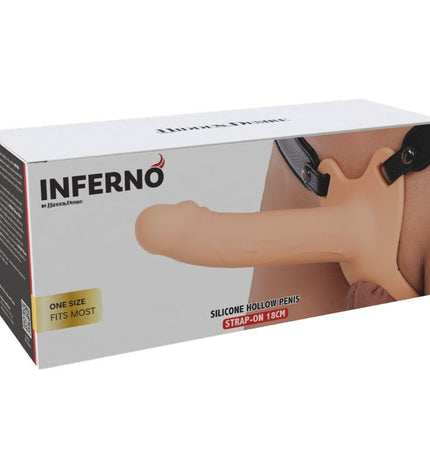 HIDDEN DESIRE - INFERNO MANCHON PÉNIS AVEC STRAP-ON EN SILICONE 18 CM by HIDDEN DESIRE