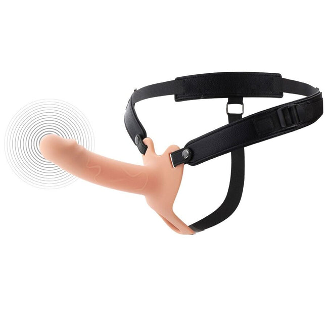 HIDDEN DESIRE - INFERNO MANCHON PÉNIS VIBRANT AVEC STRAP-ON 16 CM by HIDDEN DESIRE