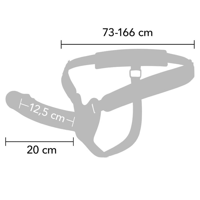 HIDDEN DESIRE - INFERNO MANCHON PÉNIS AVEC STRAP-ON 20 CM by HIDDEN DESIRE