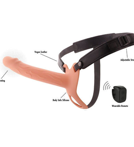 HIDDEN DESIRE - INFERNO MANCHON PÉNIS VIBRANT AVEC STRAP-ON 20 CM by HIDDEN DESIRE