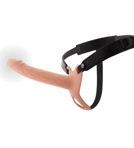 HIDDEN DESIRE - INFERNO MANCHON PÉNIS VIBRANT AVEC STRAP-ON 20 CM by HIDDEN DESIRE
