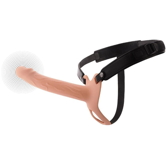 HIDDEN DESIRE - INFERNO MANCHON PÉNIS VIBRANT AVEC STRAP-ON 20 CM by HIDDEN DESIRE