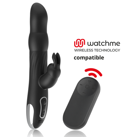 BRILLY GLAM - MOEBIUS VIBROMASSEUR RABBIT ET ROTATIF + TÉLÉCOMMANDE WATCHME by BRILLY GLAM