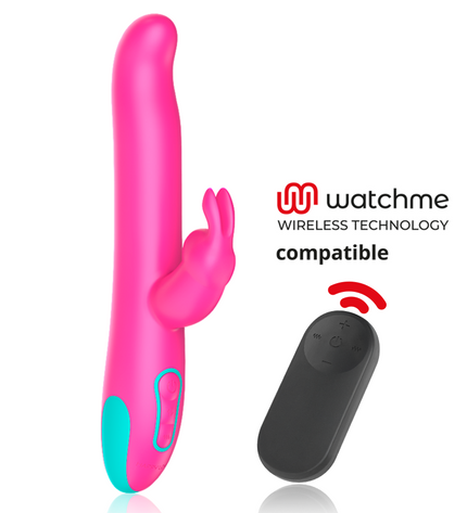 HAPPY LOKY - PLUTO VIBROMASSEUR RABBIT ET ROTATIF + TÉLÉCOMMANDE WATCHME by HAPPY LOKY