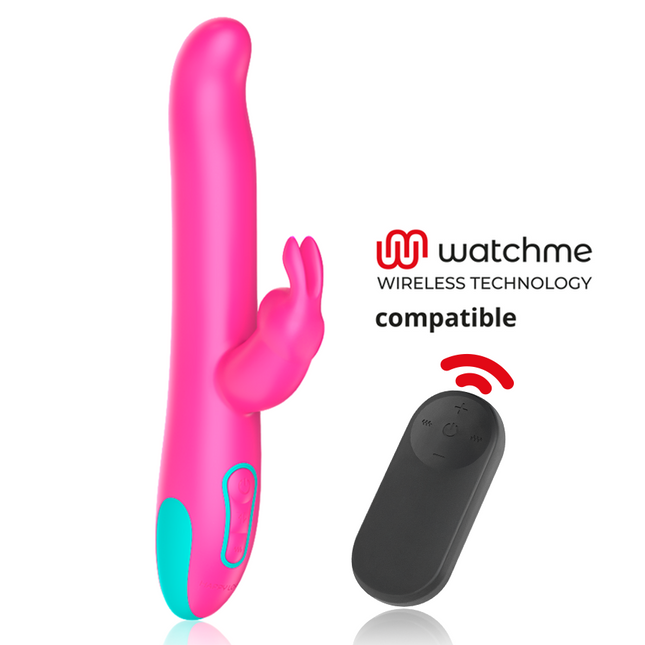 HAPPY LOKY - PLUTO VIBROMASSEUR RABBIT ET ROTATIF + TÉLÉCOMMANDE WATCHME by HAPPY LOKY