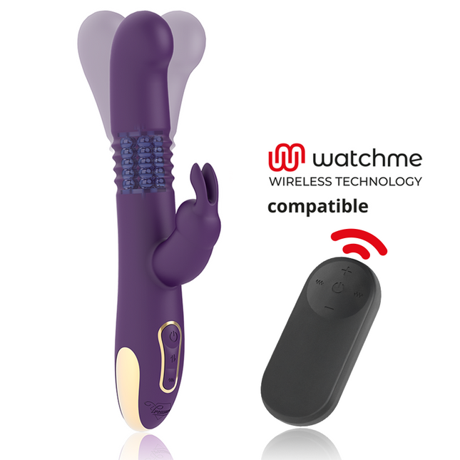 TREASURE - BASTIAN VIBROMASSEUR RABBIT UP & DOWN ROTATIF ET VIBRANT + TÉLÉCOMMANDE WATCHME by TREASURE