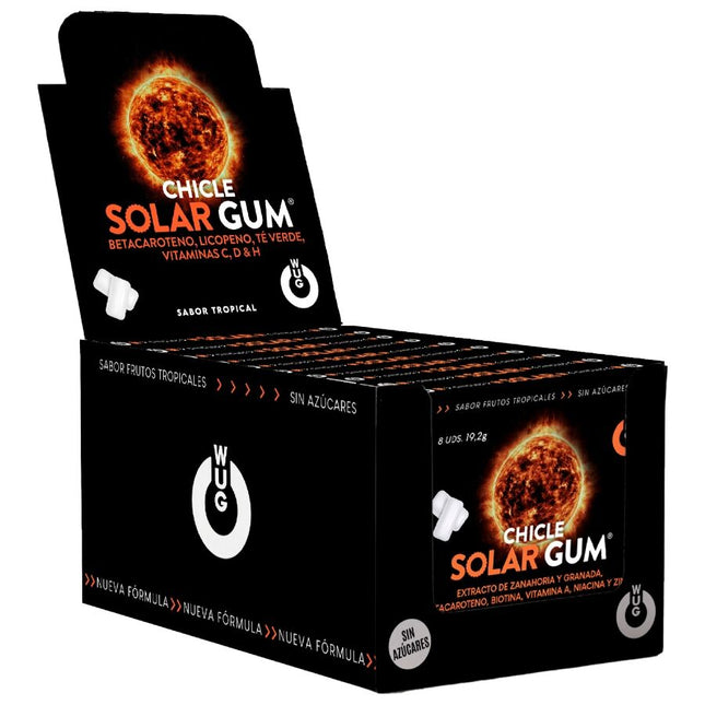 WUG GUM - SOLAR BRONZAGE SOLAIRE À LA GOMME | PRÉSENTOIR 12 X 8 UNITÉS by WUG GUM