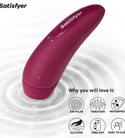 SATISFYER - CURVY 1 ROUGE ROSE by SATISFYER CONNECT