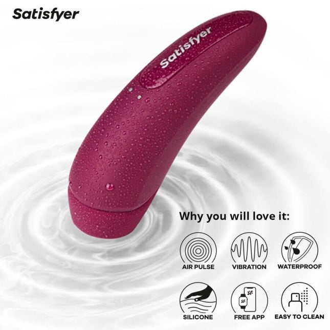 SATISFYER - CURVY 1 ROUGE ROSE by SATISFYER CONNECT