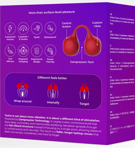 SNAIL VIBE - TWINN VIBRATEUR À DOIGTS CERISE by SNAIL VIBE
