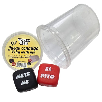 DIABLO PICANTE - JEU DE DÉS VERBE + PARTIE DU CORPS AVEC COUPE by DIABLO PICANTE