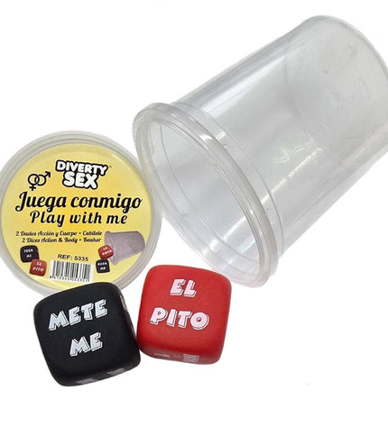 DIABLO PICANTE - JEU DE DÉS VERBE + PARTIE DU CORPS AVEC COUPE by DIABLO PICANTE