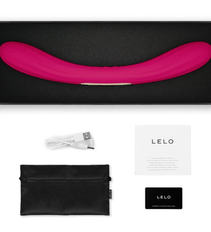 LELO - BOOMERANG VIBRATEUR À DOUBLE EXTRÉMITÉ CERISE by LELO
