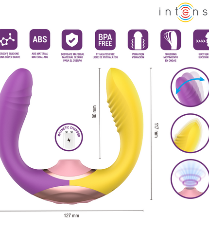 INTENSE - WILLOW STIMULATEUR À SUCCION ET VIBRATION 3 EN 1 by INTENSE HIGH TECH