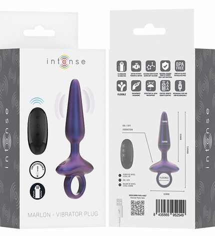INTENSE - MARLON PLUG ANAL VIBRANT MODÈLE 4 TÉLÉCOMMANDE by INTENSE ANAL TOYS