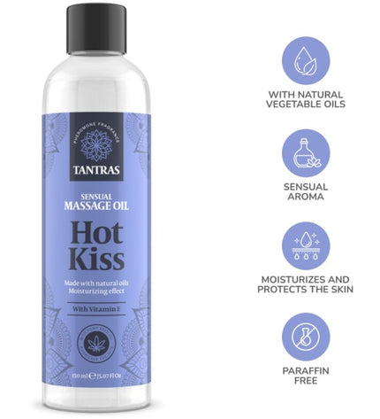 INTIMATELINE - HUILE D'AMOUR TANTRAS HOT KISS MASSAGE 150 ML by INTIMATELINE INTIMATELINE