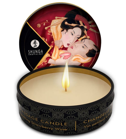 SHUNGA - MINI CARESSE À LA BOUGIE PRÉSENTOIR BOUGIES DE MASSAGE 24 UNITÉS by SHUNGA CANDLES