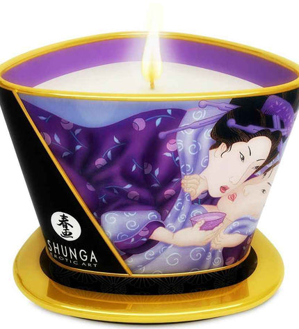 SHUNGA - MINI CARESSE AUX CHANDELLES BOUGIE DE MASSAGE FRUITS EXOTIQUES 170 ML