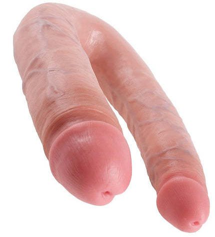 KING COCK - GODE DOUBLE PÉNÉTRATION 17.8 CM NATUREL - Concombre Boutique