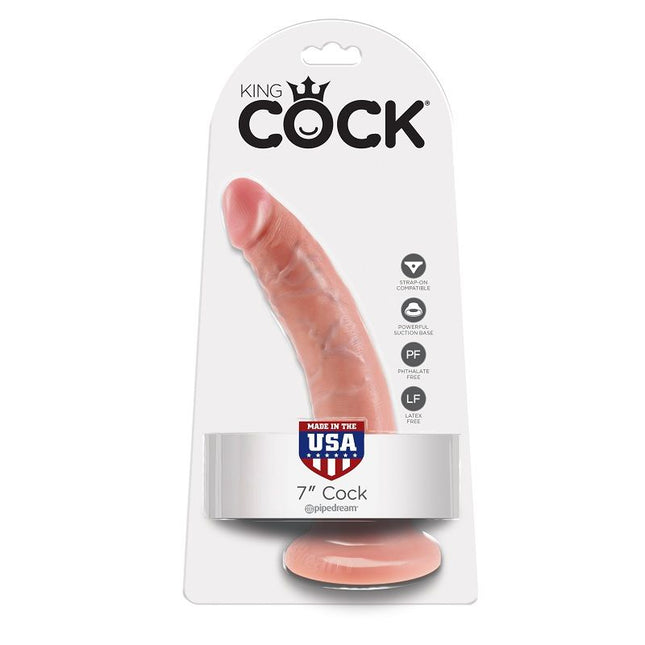 KING COCK - 7 CHAIR DE GODE 17.8 CM - Concombre Boutique