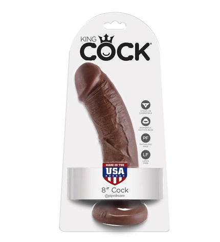 KING COCK - 8 GODE MARRON 20.3 CM - Concombre Boutique