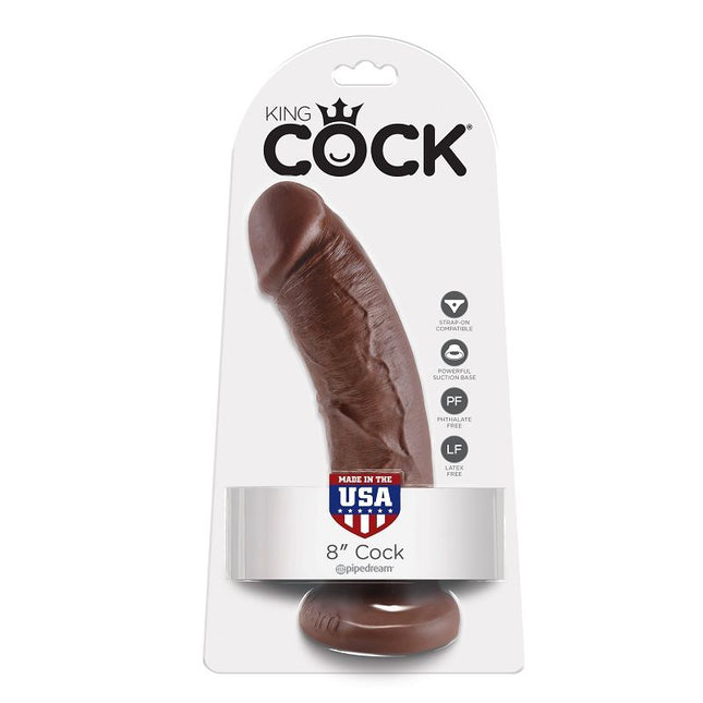 KING COCK - 8 GODE MARRON 20.3 CM - Concombre Boutique