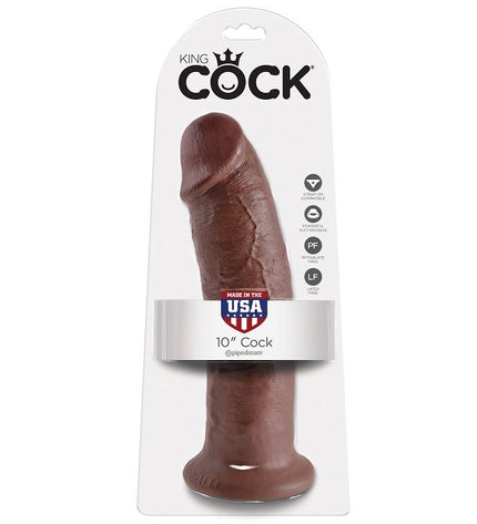 KING COCK - 10 GODEUE MARRON 25.4 CM - Concombre Boutique