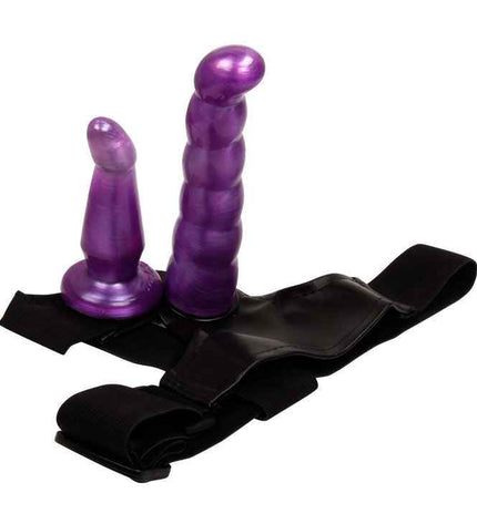 BAILE - HARNAIS ANAL ET VAGINAL FEMME LILAS GPOINT 17 CM