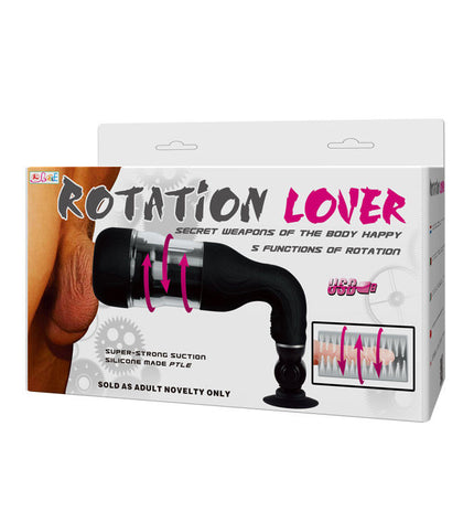 BAILE - MASTURBATEUR AUTOMATIQUE ROTATION LOVER AVEC SUPPORT - Concombre Boutique