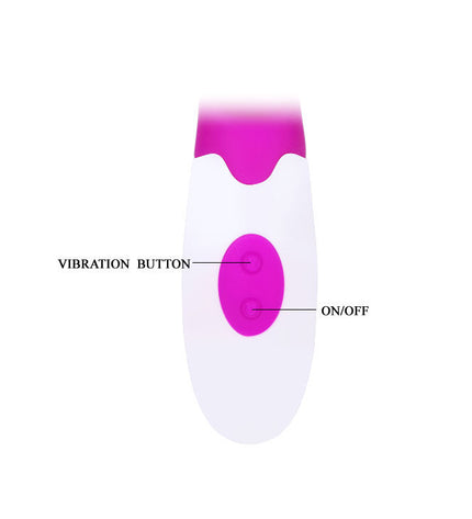PRETTY LOVE - FLIRTATION VIBRATEUR ALVIS AVEC STIMULATEUR DE CLITORIS - Concombre Boutique