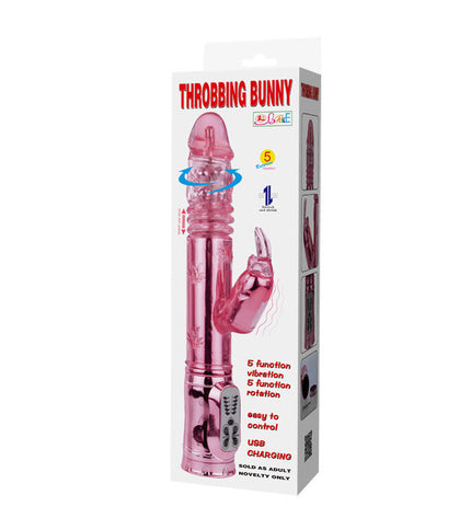 BAILE - ROTATEUR RAMPANT ROSE THROBBING BUNNY - Concombre Boutique