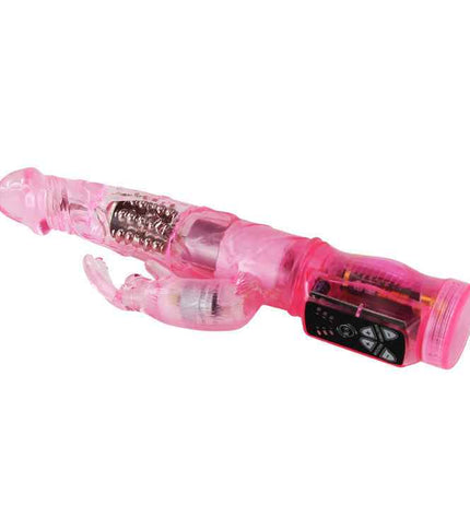 BAILE - MINI ROTATEUR LAPIN ROSE AVEC SUPERSTIMULATEUR