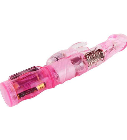 BAILE - MINI ROTATEUR LAPIN ROSE AVEC SUPERSTIMULATEUR