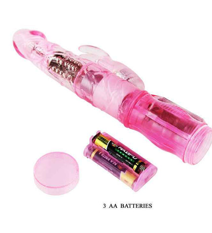 BAILE - MINI ROTATEUR LAPIN ROSE AVEC SUPERSTIMULATEUR