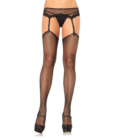 LEG AVENUE - BAS NET SANS SILICONE AUTO-ADHÉSIF SUPÉRIEUR - Concombre Boutique
