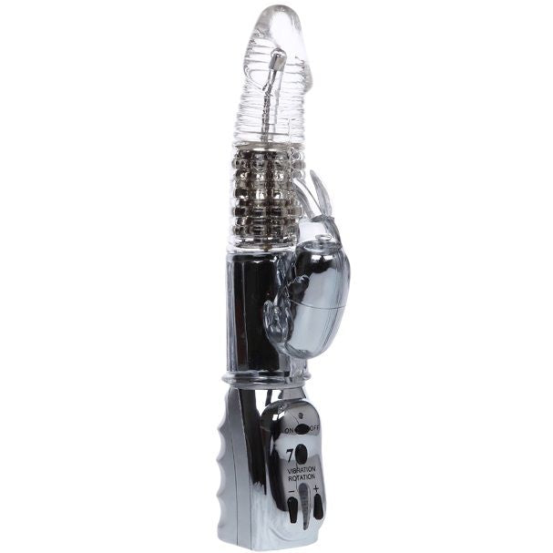 BAILE - ROTATEUR TRANSPARENT MISSILE AMOUR 26.5 CM - Concombre Boutique