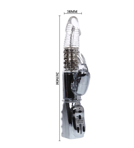 BAILE - ROTATEUR TRANSPARENT MISSILE AMOUR 26.5 CM - Concombre Boutique