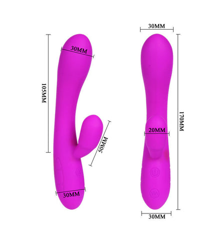 PRETTY LOVE - SMART VIBRATEUR VICTOR AVEC STIMULATEUR DE CLITORIS - Concombre Boutique