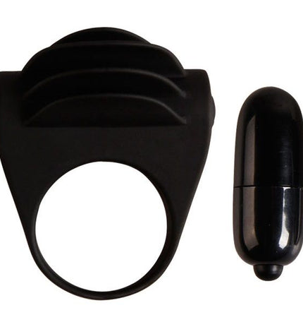 PRETTY LOVE - ANNEAU VIBRATEUR NOIR CHESTER - Concombre Boutique