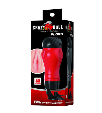 CRAZY BULL - FLORA VAGIN AVEC BASE MASTURBATEUR - Concombre Boutique