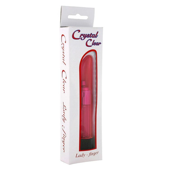 SEVEN CREATIONS - VIBRATEUR CRISTAL CLAIR DAME ROSE - Concombre Boutique
