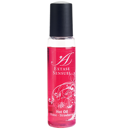 EXTASE SENSUAL - HUILE STIMULANTE FRAISE TRIP THERMIQUE 35 ML - Concombre Boutique