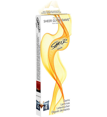 SHEER GLYDE - BARRAGES LAMINAS LATEX QUEUE DE SEXE ORAL - Concombre Boutique