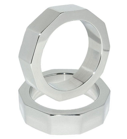 METAL HARD - ANNEAU DE PÉNIS ET DÉCROU DE TESTICULE 45 MM - Concombre Boutique