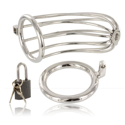 METAL HARD - CAGE DANNEAU DE CHASTETÉ DOISEAU - Concombre Boutique